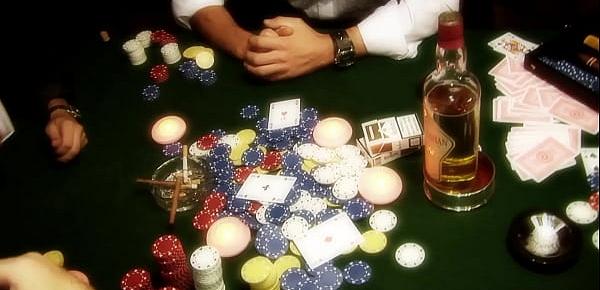  blond bunny get fucked on poker table